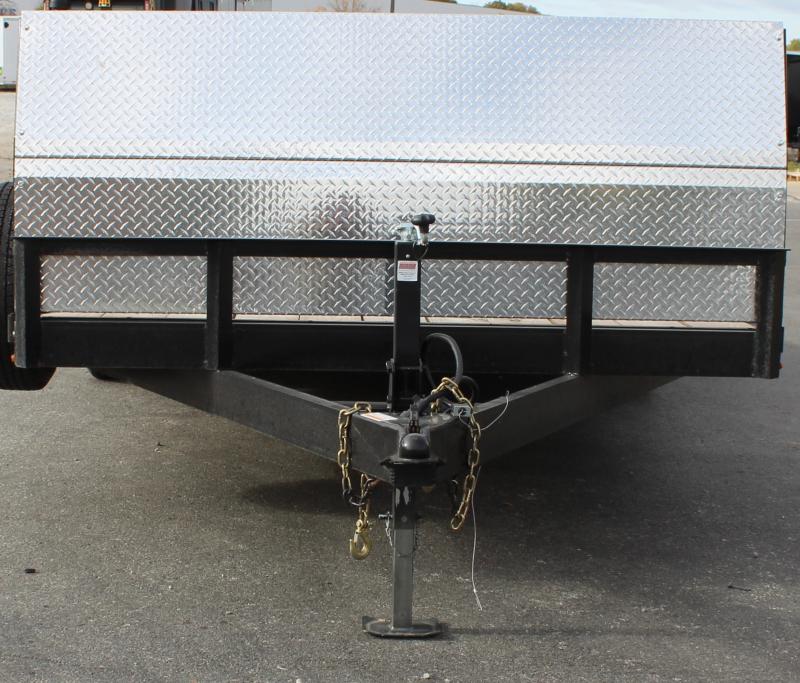 Used Open Car Trailer 2022 Hull Porter 20' Adjustable Ramps Removable