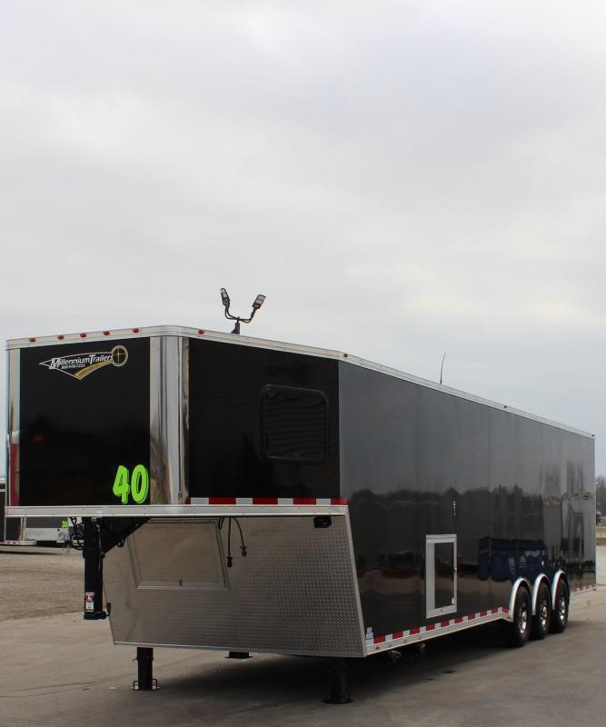 IN PRODUCTION RACE CAR TRAILER W/MINI LIVING QUARTERS 2022 Black 40