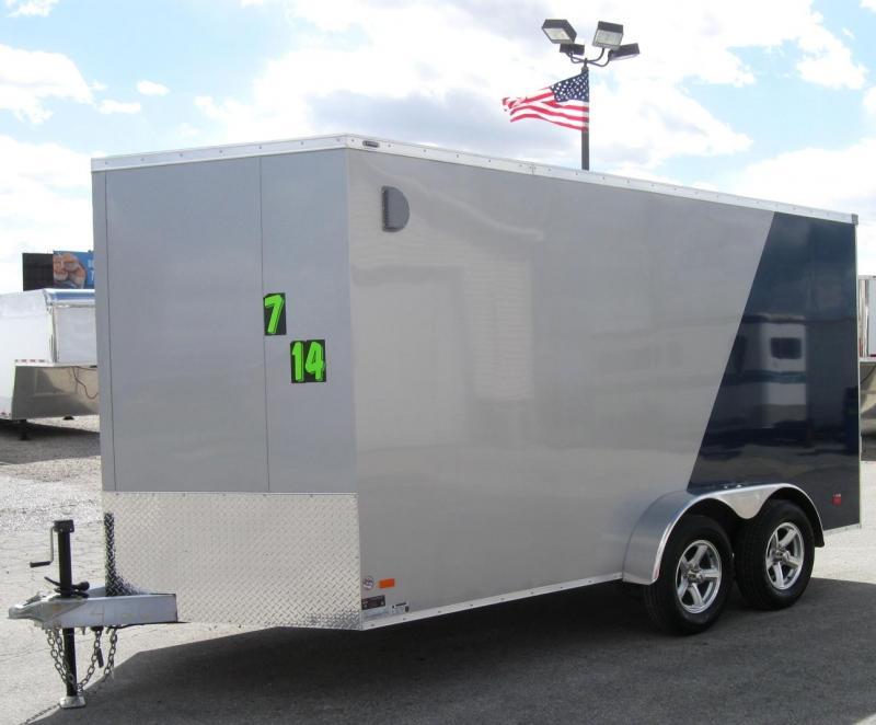 ALL ALUMINUM 7'x14' Scout Cargo with Super Saver Pkg. 6 Extra High Alum Wheels PLUS Free Upgrades ALL ALUMINUM 7'x14' Scout Cargo with Super Saver Pkg. 6 Extra High Alum Wheels PLUS Free Upgrades