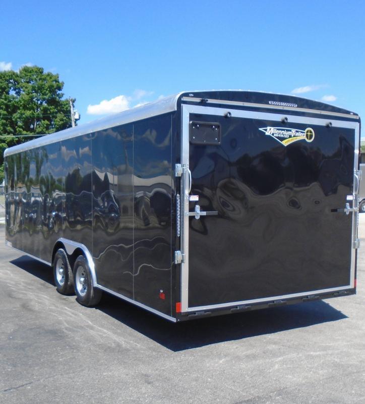 Enclosed Car Trailer 2024 24' Ramp Door w/ 94in. Wide Rear Opening