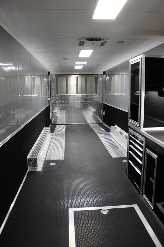 Enclosed Car Trailer Full Bathroom 34' w/Electric Awning & A/C Weekly