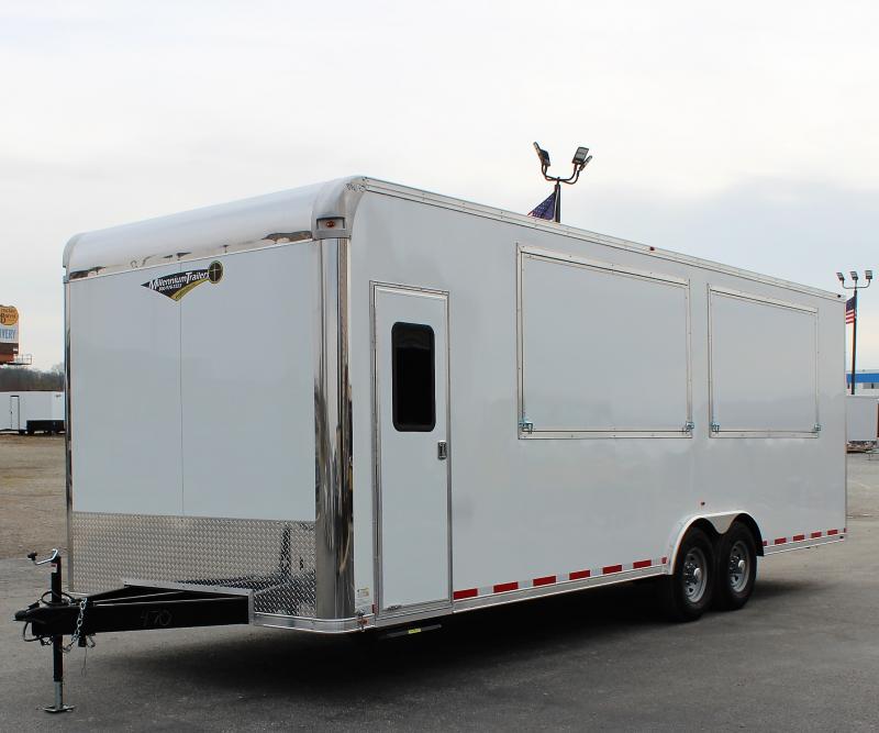 Enclosed Trailers For Sale 2022 26'  Multi-Use Trailer 12 inches Extra High  6k Axles (4) Vendor Doors