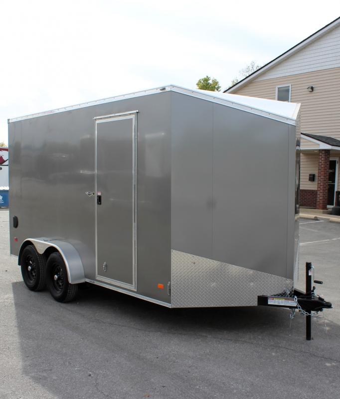 Enclosed Cargo Trailers For Sale 2024 7' X 14' Ramp Door/7'0 Interior & Slant Wedge V-Nose #5329