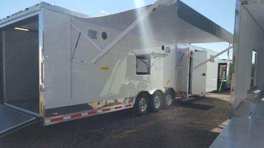 Custom Double Slides- 34' Millennium Auto Master Tri Axle Enclosed Trailer Custom Double Slides- 34' Millennium Auto Master Tri Axle Enclosed Trailer