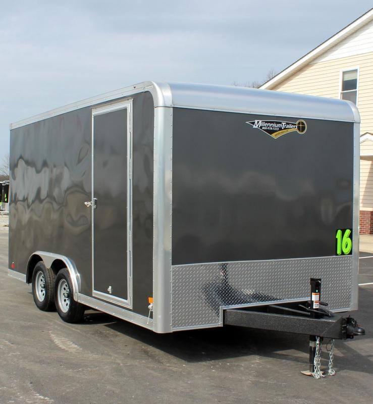 <b>READY 8/6</b> Contractor Grade 2022 8.5' x 16' Grizzly Enclosed Trailer w/Ramp Door 6" Extra High <b>READY 8/6</b> Contractor Grade 2022 8.5' x 16' Grizzly Enclosed Trailer w/Ramp Door 6" Extra High