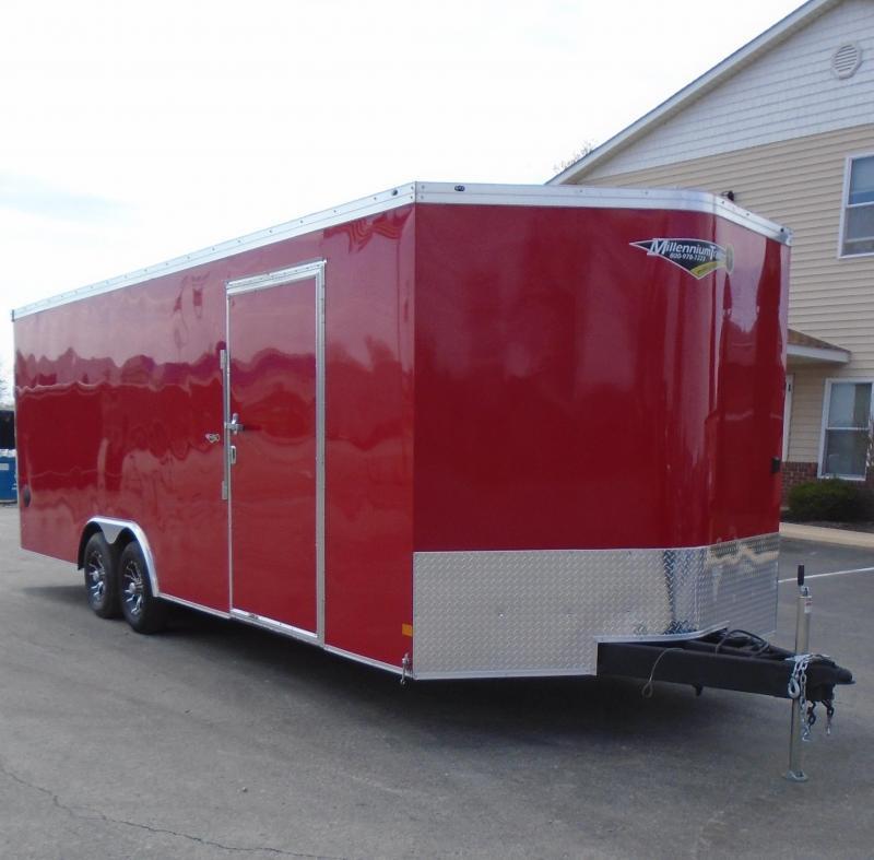 ENCLOSED CAR TRAILERS VICTORY RED 2023 24' Heat Race Trailer w/ Fully