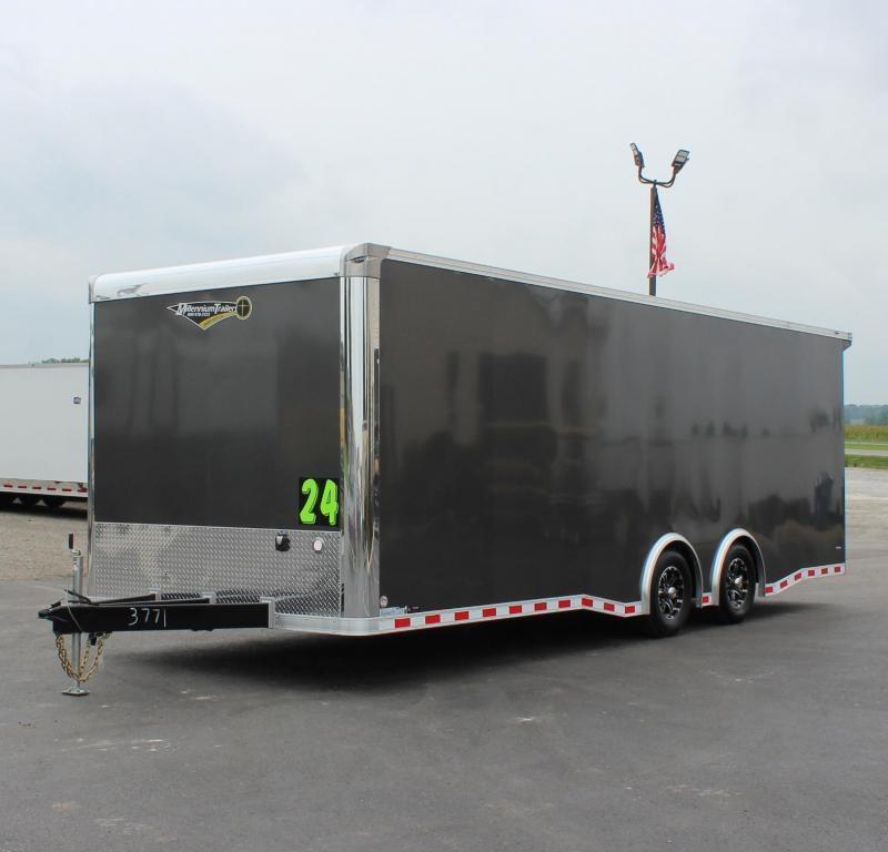 <b>*PRICE LOCKED* *READY IN JULY* *WON'T LAST LONG!* </b>24' Millennium Super Star Car Trailer w/Wing & Spread Axles <b>*PRICE LOCKED* *READY IN JULY* *WON'T LAST LONG!* </b>24' Millennium Super Star Car Trailer w/Wing & Spread Axles