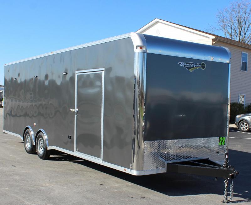 <b>Coming Soon!</b> CHARCOAL EXTERIOR 2021 28' Millennium Silver w/Spread Axles <b>Coming Soon!</b> CHARCOAL EXTERIOR 2021 28' Millennium Silver w/Spread Axles