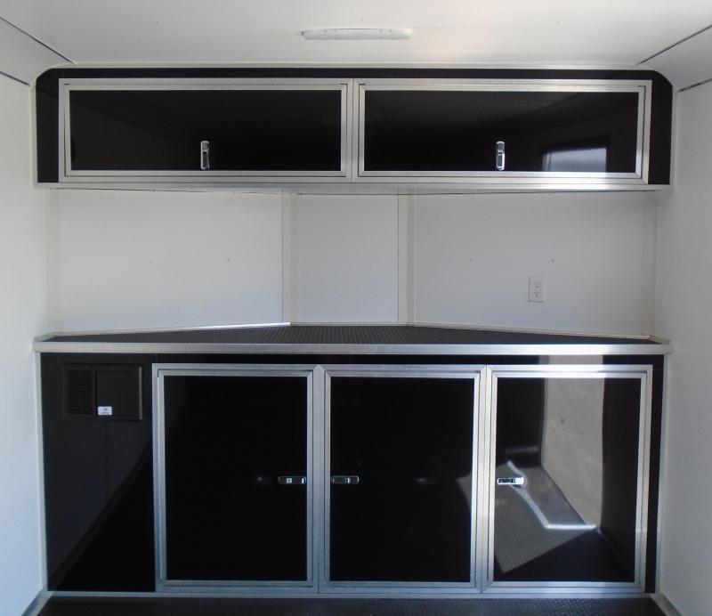 Enclosed Car Trailer Charcoal 24' Finished Interior Black Coin