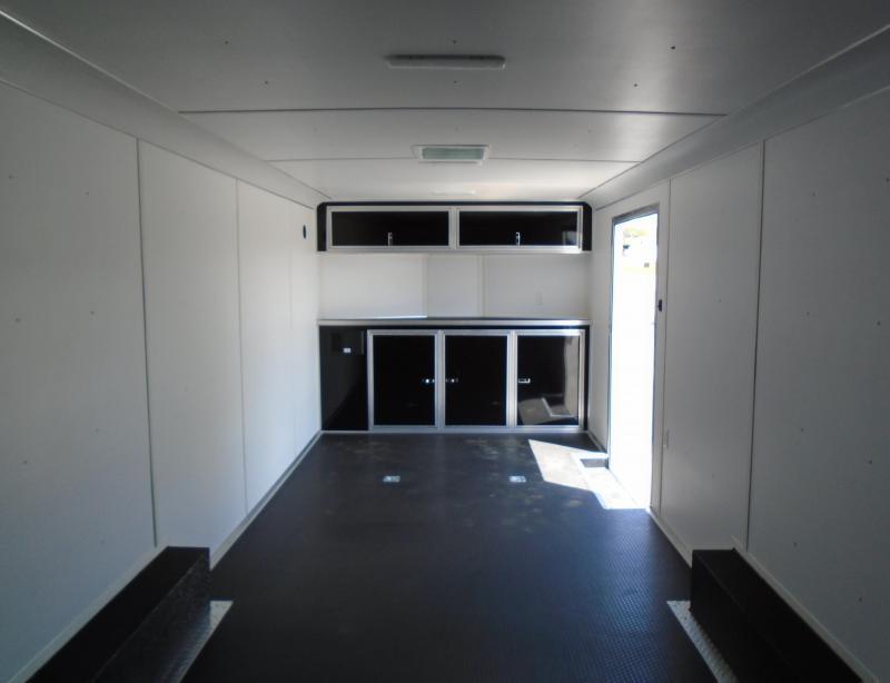 Enclosed Car Trailer Charcoal 24' Finished Interior Black Coin