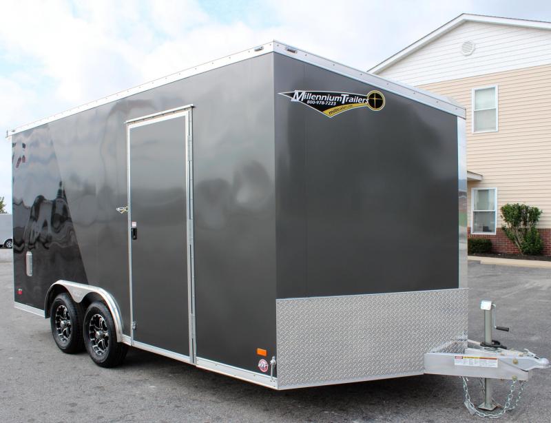 8.5' x16' All Aluminum Frame Star Enclosed Trailer Torsion Axles HD