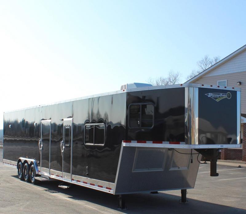 <b>IN PRODUCTION</b> 2022 44' Millennium Living Quarters 12' Sofa +8'/Large Bath w/Large Corner Shower Tapered Nose <b>IN PRODUCTION</b> 2022 44' Millennium Living Quarters 12' Sofa +8'/Large Bath w/Large Corner Shower Tapered Nose
