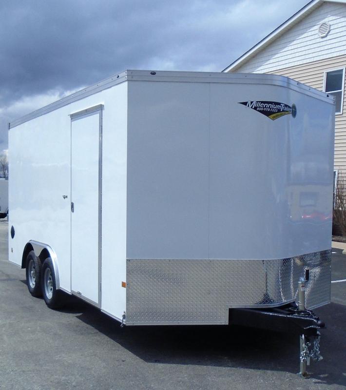 **HAIL SALE** Enclosed Cargo Trailer For Sale TSV 8.5 x 16' w/Ramp Door