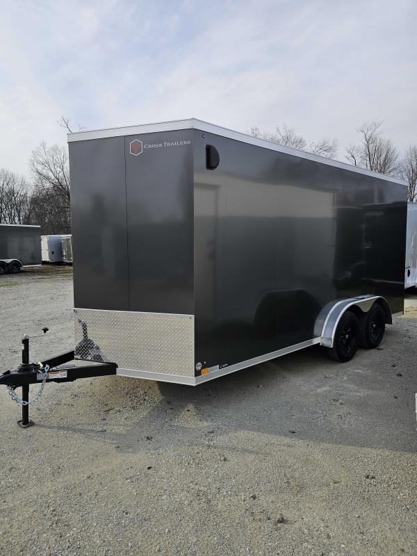 2025 Cross Trailers 7.5X16 7' INSIDE HEIGHT UTV SXS GOLF CART READY