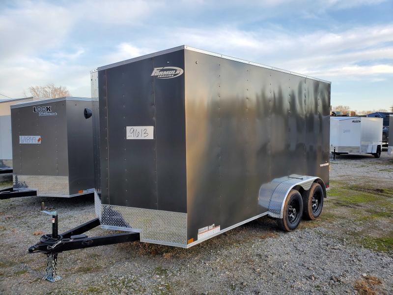 2024 Cargo Mate 6X12 CARGO ENCLOSED TRAILER 6'6 INSIDE RAMP DOOR ALUMINUM WHEELS Cargo