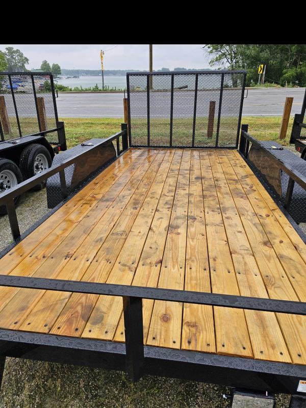 2023 STEEL 7X14 TANDEM AXLE RAMP Mid City Trailers Enclosed, Dump