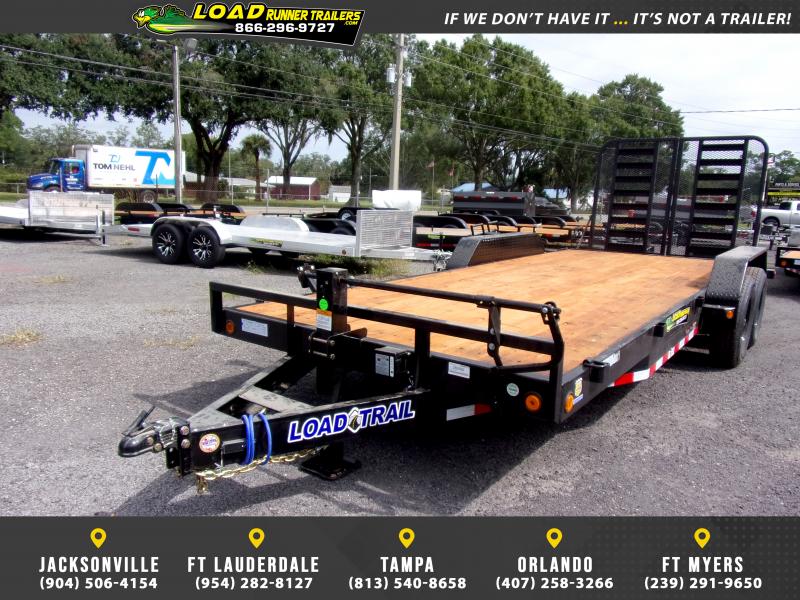 *123045* 7x20 Equipment Trailer LRT Tandem Axle Trailers 7 x 20 Load