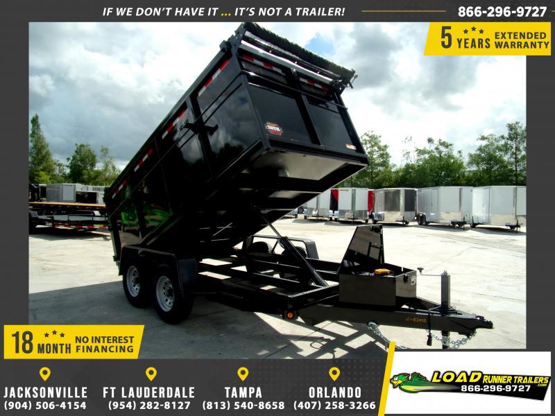 *122023* 6x12 4' Walls Dump Trailer 5 Ton 48" Sides Dumps & Trailers 6