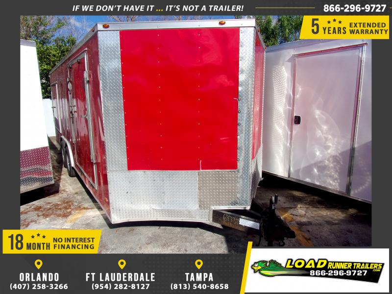 *120001* 8.5x20 Enclosed Car Trailer W/Rear Ramp and Side Ramp 8.5 x 20 *120001* 8.5x20 Enclosed Car Trailer W/Rear Ramp and Side Ramp 8.5 x 20