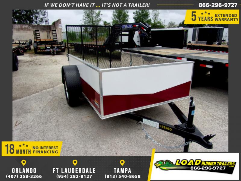 *109259* 5x8 Sport Utility Trailer W/Powder Coated Sides 5 x 8 *109259* 5x8 Sport Utility Trailer W/Powder Coated Sides 5 x 8