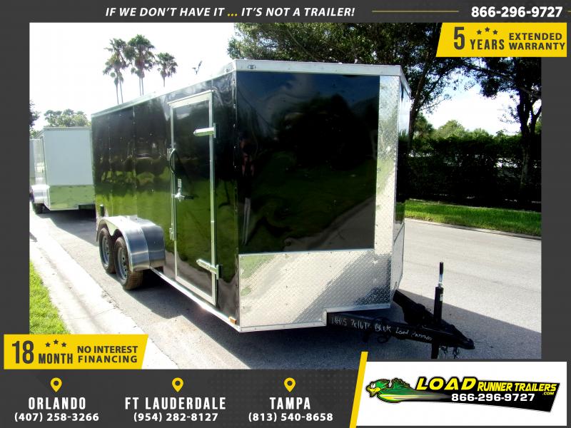 *118191* 7x16 Enclosed Cargo Trailer |LRT Tandem Axle Trailers 7 x 16 *118191* 7x16 Enclosed Cargo Trailer |LRT Tandem Axle Trailers 7 x 16