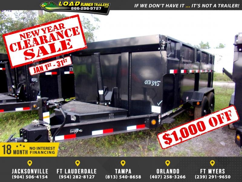 *123369* 7x14 7 TON Dump Trailer W/Telescopic Cylinder & 48" Walls 7 x 14 *123369* 7x14 7 TON Dump Trailer W/Telescopic Cylinder & 48" Walls 7 x 14