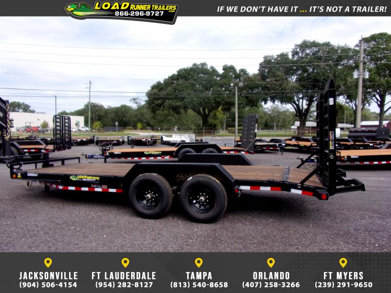 *123051* 7x16 Equipment Trailer LRT Tandem Axle Trailers 7 x 16 Load