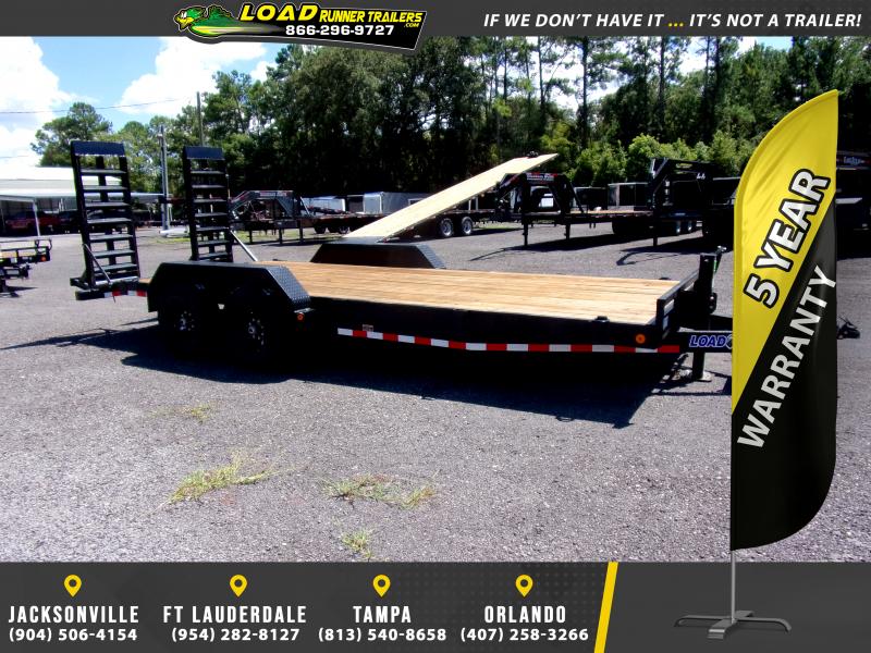 *122695* 7x20 Equipment Trailer LRT Tandem Axle Trailers 7 x 20 Load