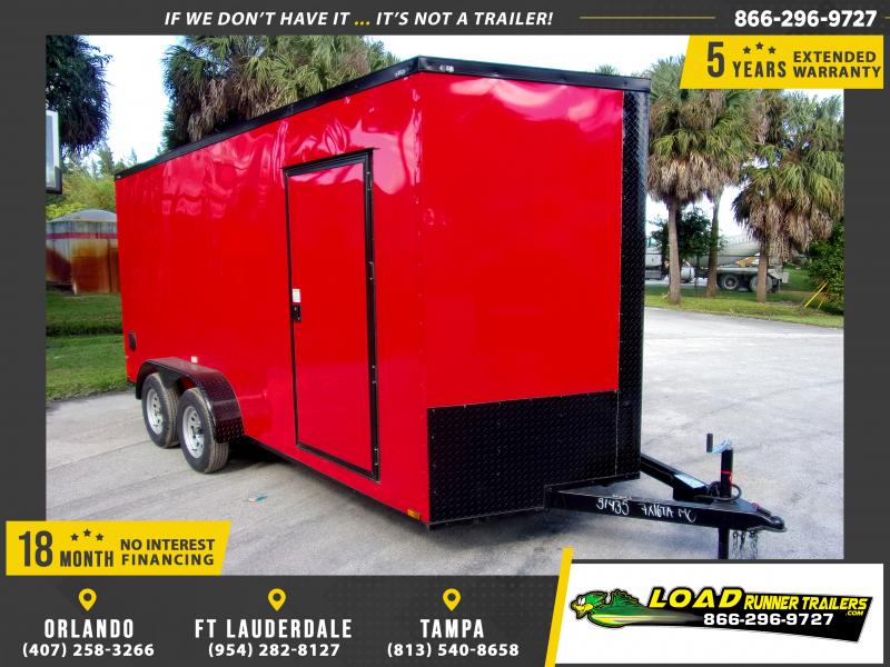 *118544* 7x16 Enclosed Cargo Trailer |LRT Tandem Axle Trailers 7 x 16 *118544* 7x16 Enclosed Cargo Trailer |LRT Tandem Axle Trailers 7 x 16