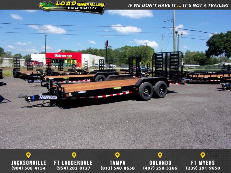 *123046* 7x20 Equipment Trailer LRT Tandem Axle Trailers 7 x 20 Load