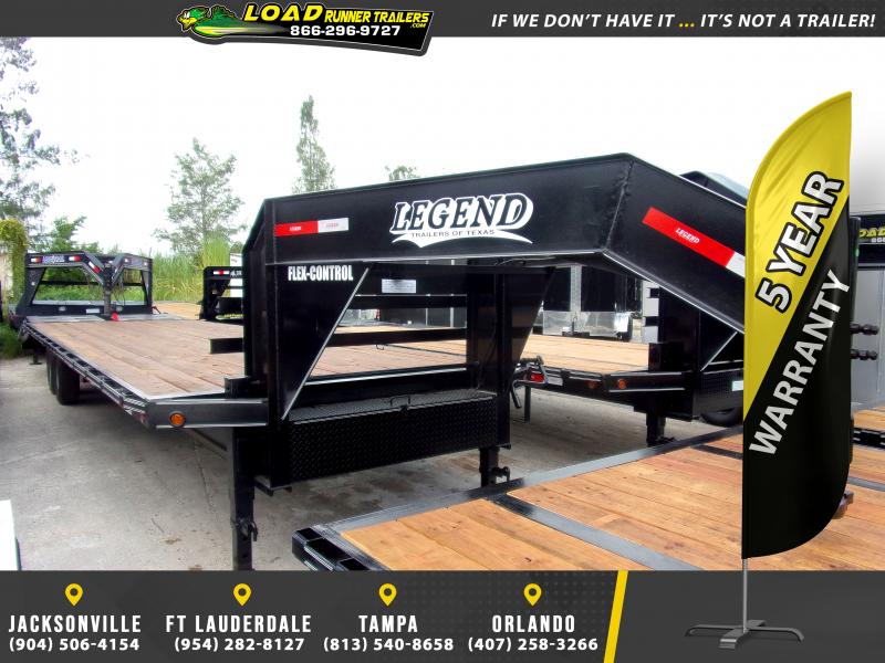 *122389* 8.5x32 7 TON Gooseneck Flatbed Deck Over Trailer 8.5 x 32 *122389* 8.5x32 7 TON Gooseneck Flatbed Deck Over Trailer 8.5 x 32