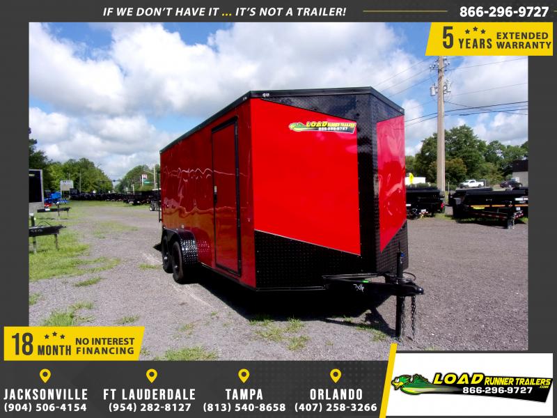 *121570* 7x16 Enclosed Cargo Trailer |LRT Tandem Axle Trailers 7 x 16 *121570* 7x16 Enclosed Cargo Trailer |LRT Tandem Axle Trailers 7 x 16