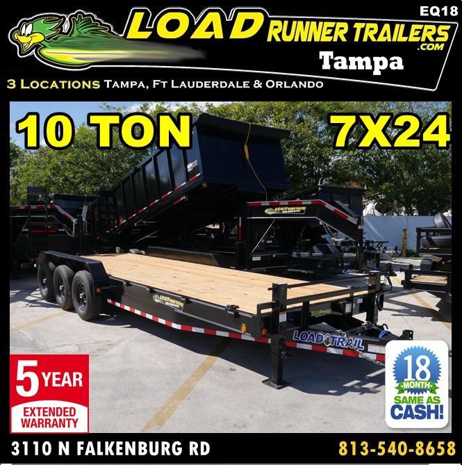 *EQ18* 7x24 10 TON Equipment & Car Hauler Trailer |LR Trailers 7 x 24 | EQ83-24TT7-MPD *EQ18* 7x24 10 TON Equipment & Car Hauler Trailer |LR Trailers 7 x 24 | EQ83-24TT7-MPD