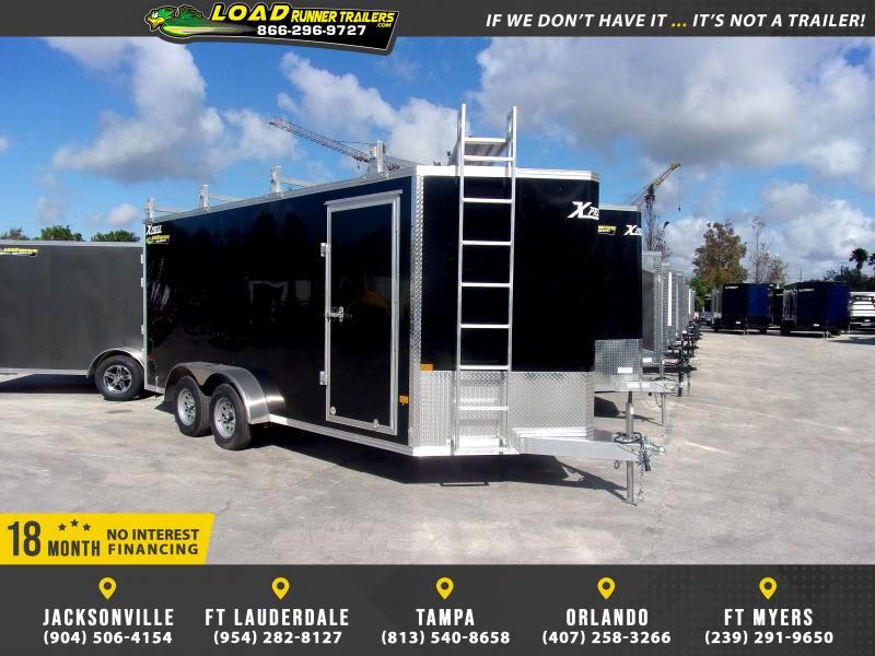 *124175* 7x16 ALL ALUMINUM Enclosed Cargo Trailer LRT Trailers 7 x 16