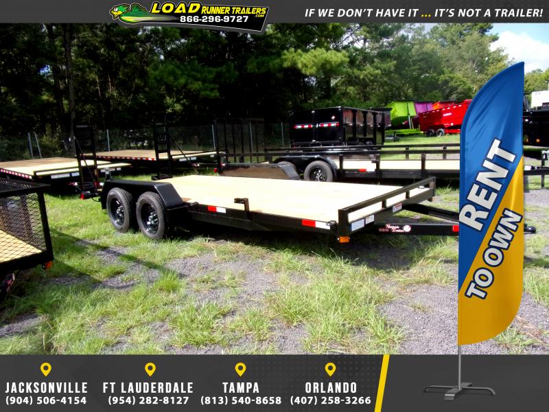 *122635* 7X20 7K EQUIPMENT HAULER TRAILER LRT TRAILERS 7 x 20 Load