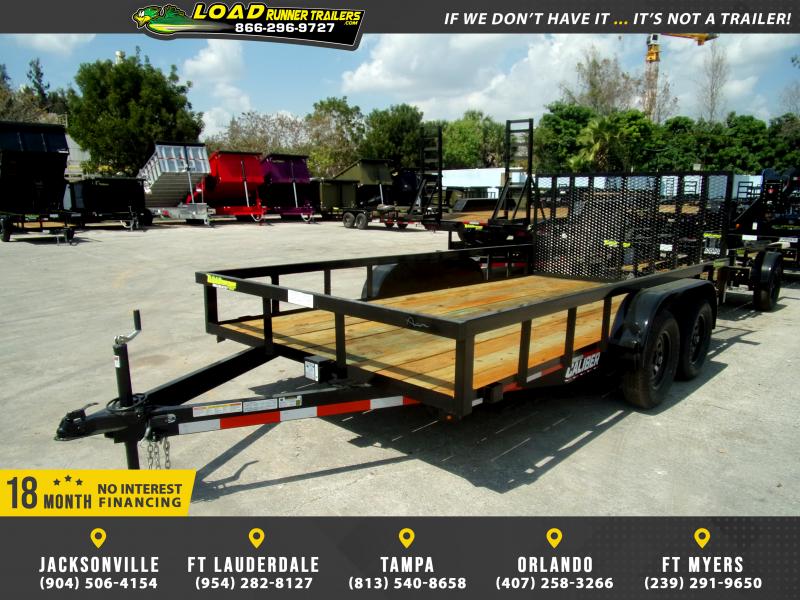*125711* 7x14 Utility Trailer W/Brakes and Tube Rail 7 x 14 Load