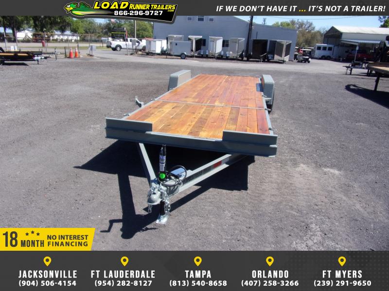 *123069* 7x20 Steel Deck Car Hauler w/2 Electric Brake Axles 7 x 20