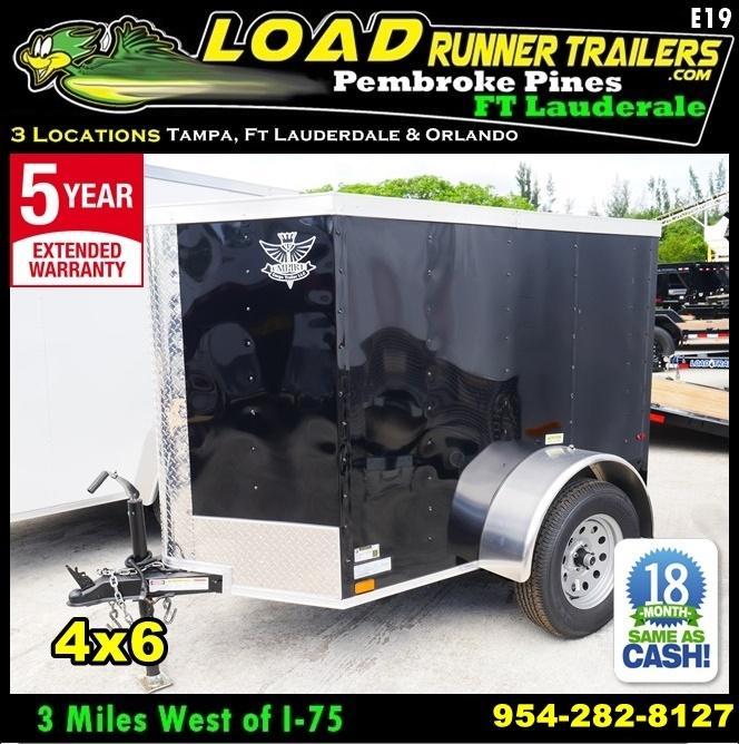 *E19* 4x6 Enclosed Luggage Cargo Trailer 4 x 6 | EV4-6S3-D *E19* 4x6 Enclosed Luggage Cargo Trailer 4 x 6 | EV4-6S3-D