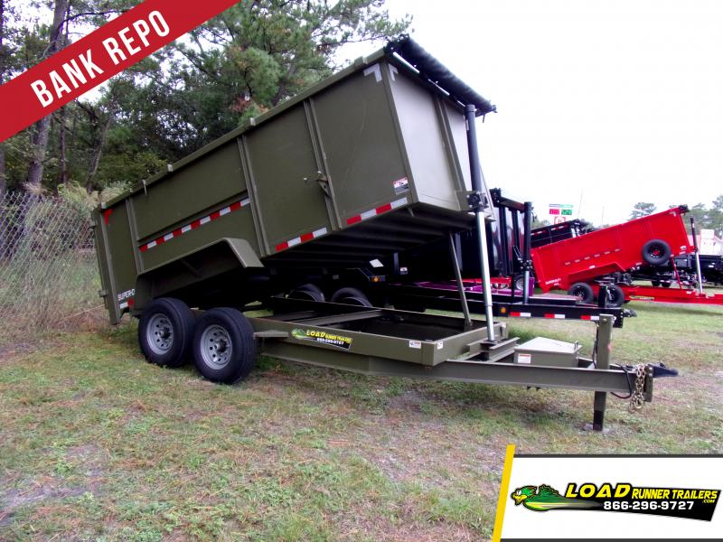 *122912* 7x14 Heavy Duty Dump Trailer W/Telescopic Cylinder|14 Ply Tires 7 x 14 *122912* 7x14 Heavy Duty Dump Trailer W/Telescopic Cylinder|14 Ply Tires 7 x 14