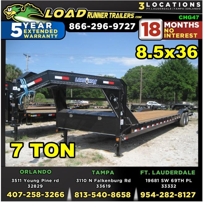 *CHG47* 8.5x36 7 TON Gooseneck Car Hauler Trailer |LR Trailers 8.5 x 36 | CHG102-36T7-DOF *CHG47* 8.5x36 7 TON Gooseneck Car Hauler Trailer |LR Trailers 8.5 x 36 | CHG102-36T7-DOF