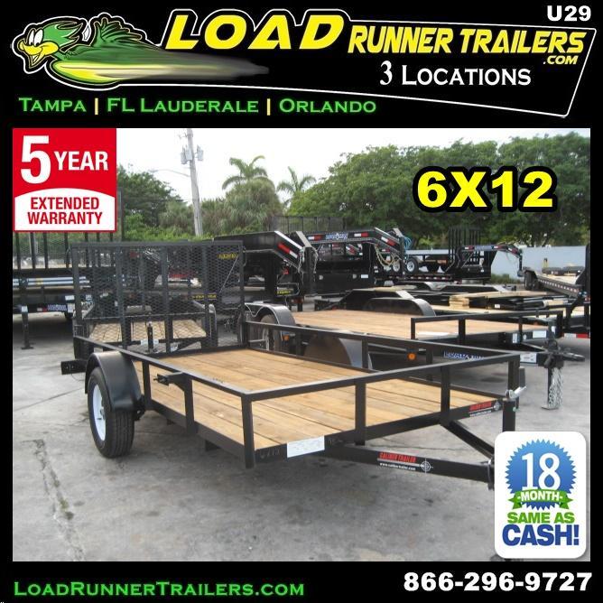 *U29* 6x12 Utility Trailer with 3500# and 4' Expanded Metal Ramp 6 x 12 | U72-12S3-AR *U29* 6x12 Utility Trailer with 3500# and 4' Expanded Metal Ramp 6 x 12 | U72-12S3-AR