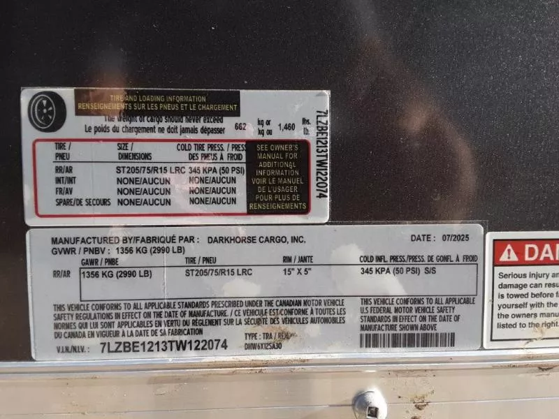 new Cargo (Enclosed) Trailers Darkhorse Cargo  for sale, in Somerset, WI Thumbnail 7