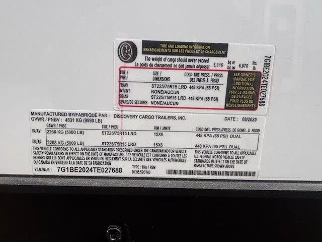 new Cargo (Enclosed) Trailers Discovery Trailers  for sale, in Somerset, WI Thumbnail 6