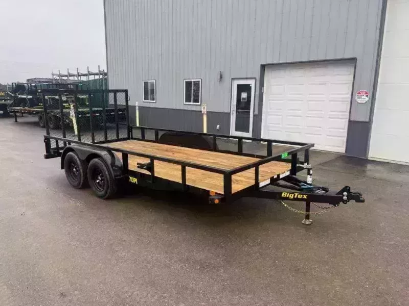 2026 Big Tex 70PI 83" x 16' Tandem Axle Utility Trailer with Ramp