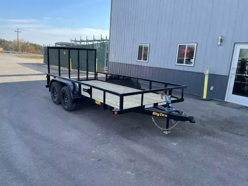 2026 Big Tex 60PI 77" x 14' Tandem Axle Utility Trailer with Ramp
