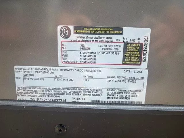 new Cargo (Enclosed) Trailers Discovery Trailers  for sale, in Somerset, WI Thumbnail 6