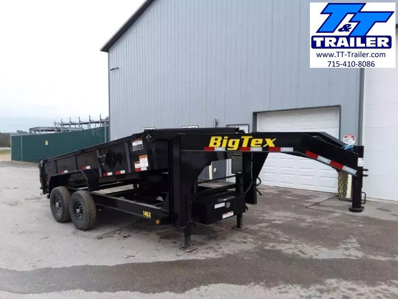 2025 Big Tex 14GX 83" x 14' Heavy Duty Tandem Axle Gooseneck Dump Trailer (15,900 GVWR) 1752346833