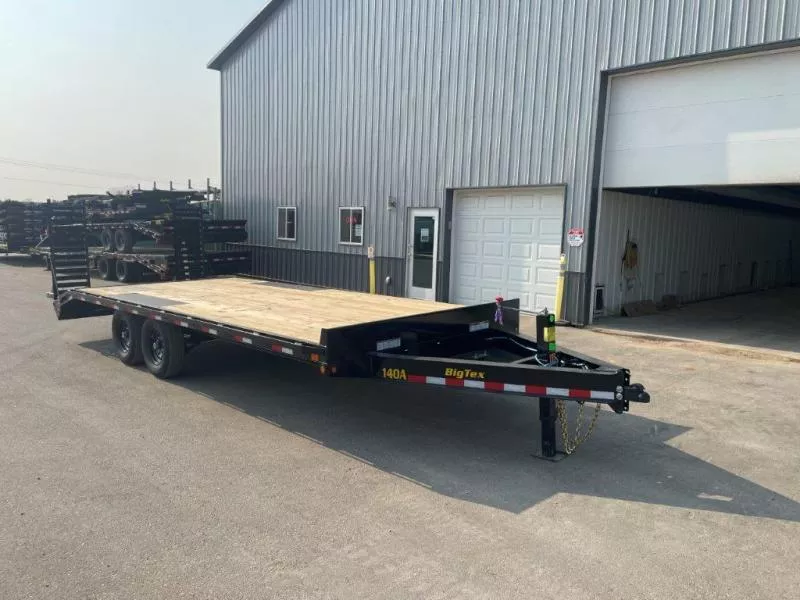 2025 Big Tex 14OA 102" x 22' Heavy Duty Deckover Bumper Pull Trailer with Ramps (15,400 GVWR)