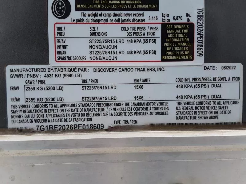 used Cargo (Enclosed) Trailers Discovery Trailers  for sale, in Somerset, WI Thumbnail 7