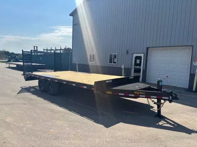 2025 Big Tex 14OA 102" x 20' Heavy Duty Deckover Bumper Pull Trailer with Ramps (15,400 GVWR)